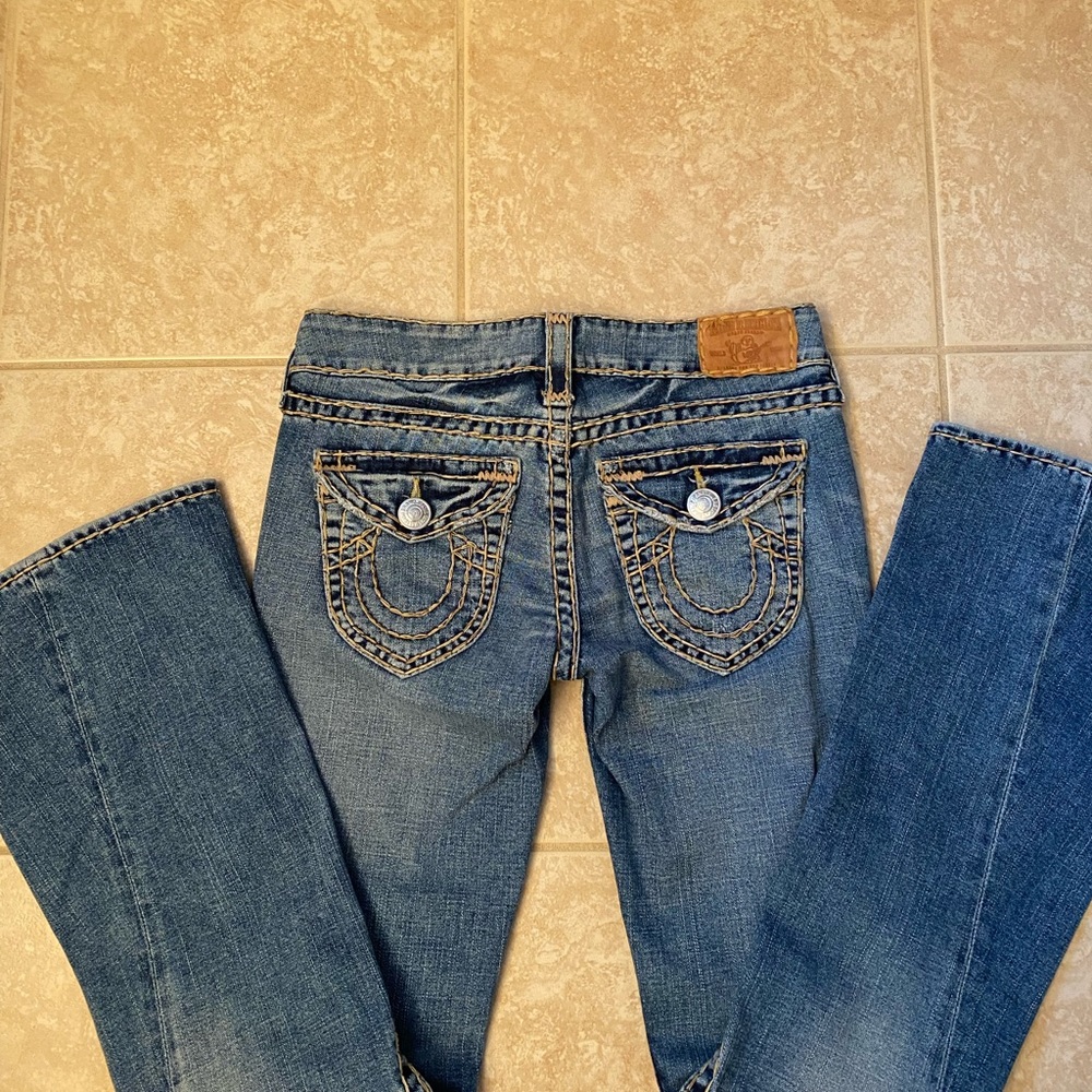 True Religion Blue Flare & Wide Leg Jeans - Picture 6 of 16